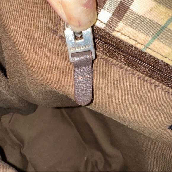 Burberry Beige and Brown Plaid Tote Bag - Picture 5 of 8